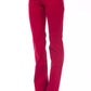 Ravishing Red Regular Fit Pants with Chic Detailing