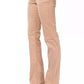 Chic Beige Regular Fit Pants for Women