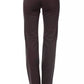Elegant Brown Regular Fit Designer Pants