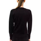 Chic V-Neck Logo Sweater - Wool & Acrylic Blend