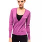 Chic V-Neck Sweater with Dazzling Applications