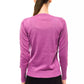 Chic V-Neck Sweater with Dazzling Applications