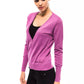 Chic V-Neck Sweater with Dazzling Applications