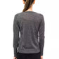 Elegant V-Neck Sweater with Chic Logo Detail