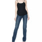 Chic Regular Fit Blue Jeans with Unique Logo Detail