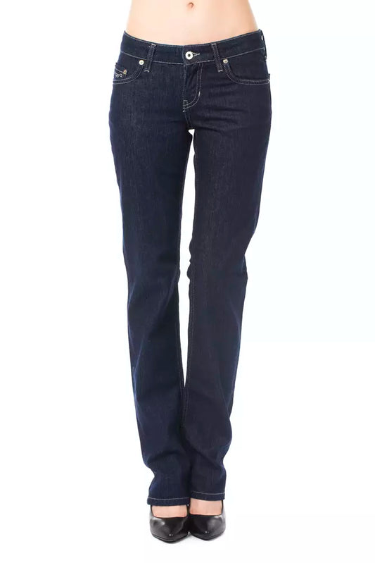 Elegant Blue Regular Fit Luxury Jeans