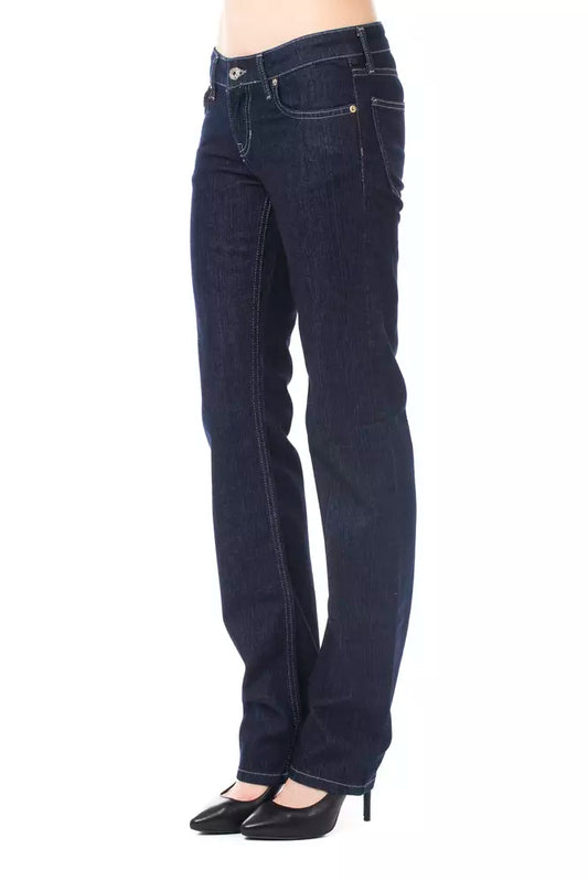 Elegant Blue Regular Fit Luxury Jeans