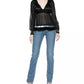 Chic Light Blue Denim with Unique Detailing