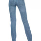 Chic Light Blue Denim with Unique Detailing