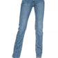 Chic Light Blue Denim with Unique Detailing