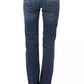 Chic Regular Fit Blue Jeans with Logo Detail