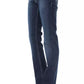 Chic Regular Fit Blue Jeans with Logo Detail