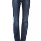 Chic Regular Fit Blue Jeans with Logo Detail