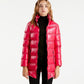 Chic Fuchsia Long Down Jacket for Stylish Warmth