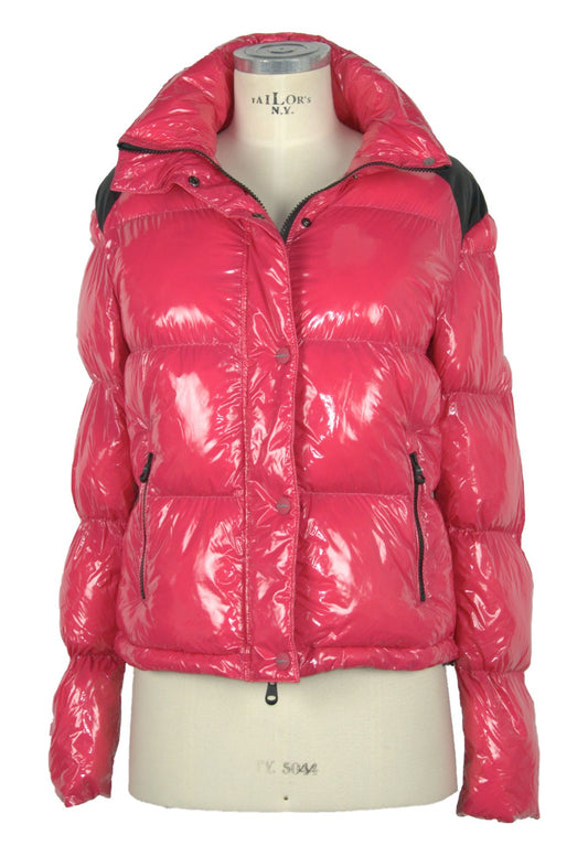 Chic Fuchsia Down Jacket for Elegant Warmth