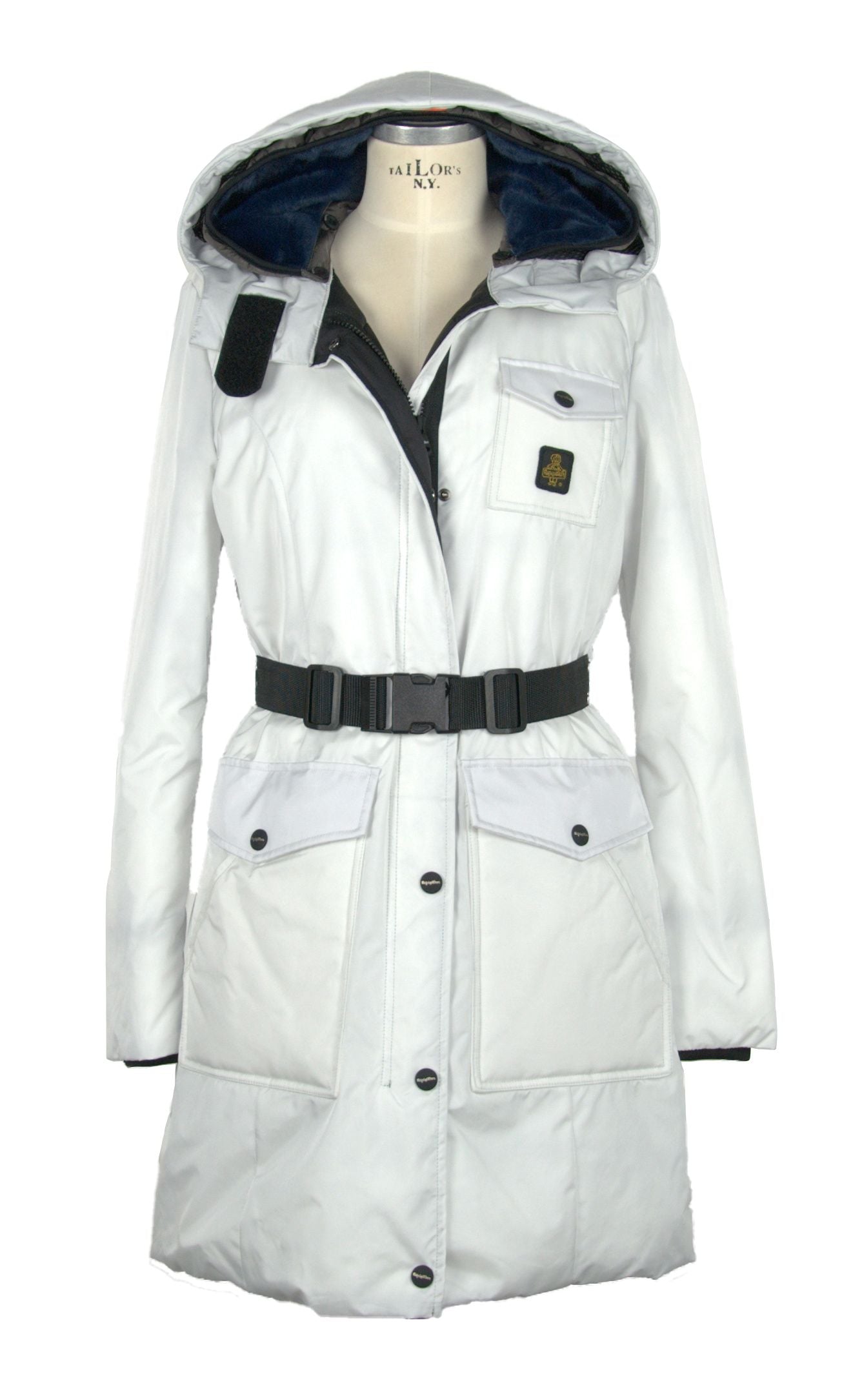 Elegant White Thermal Parka for Women