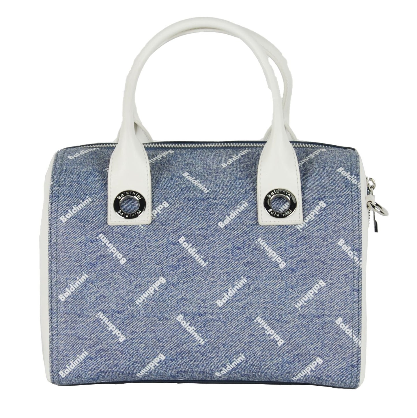 Chic Cindy Bowling Bag in Jeans/White Duo Tone