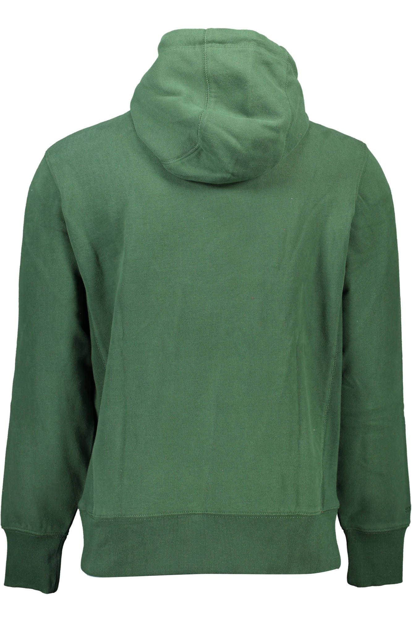 Lush Green Embroidered Hooded Sweatshirt