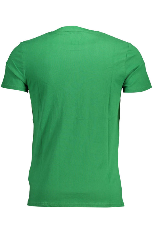 Classic Crew Neck Logo Tee in Green