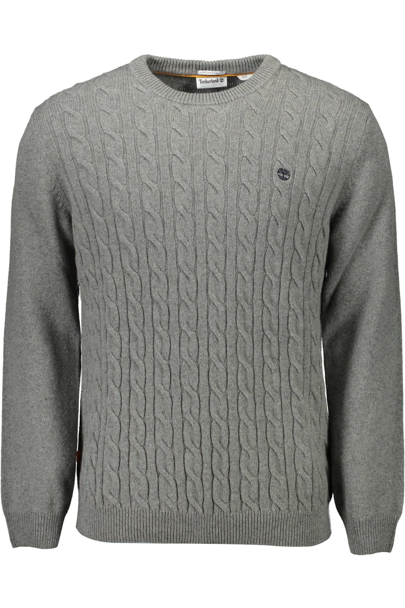 Sleek Gray Round Neck Sweater