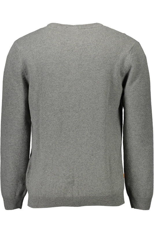 Sleek Gray Round Neck Sweater