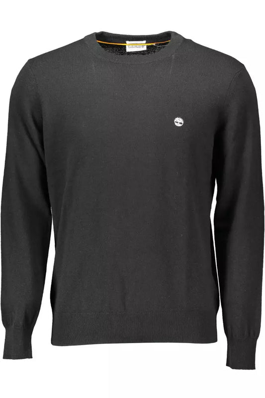 Elegant Black Wool-Blend Sweater for Men