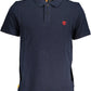 Elegant Blue Cotton Polo Shirt - Regular Fit