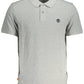 Elegant Gray Cotton Polo Shirt