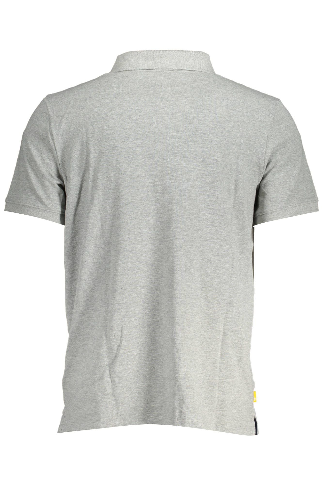 Elegant Gray Cotton Polo Shirt