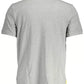 Sleek Gray Polo with Subtle Embroidery