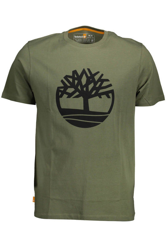 Green Organic Cotton Tee with Signature Logo