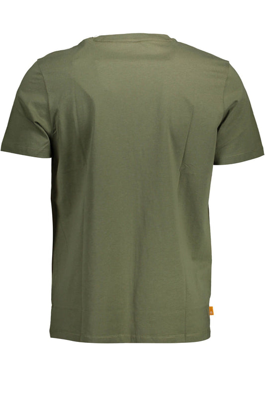 Green Organic Cotton Tee with Signature Logo