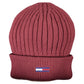 Chic Embroidered Organic Cap in Bold Red