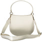 Chic White Contrast Detail Shoulder Bag
