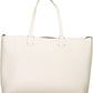 Elegant White Shoulder Bag with Pochette