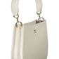 Chic White Contrast Detail Shoulder Bag