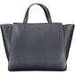 Elegant Blue Handbag with Removable Strap