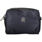 Chic Blue Shoulder Bag with Contrasting Details