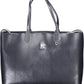 Elegant Blue Shoulder Bag with Pochette