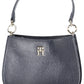 Elegant Blue Two-Compartment Handbag