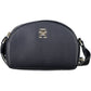 Elegant Blue Shoulder Bag with Logo Detail