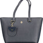 Elegant Blue Shoulder Bag with Coin Purse
