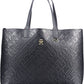 Chic Blue Contrasting Detail Shoulder Bag