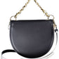 Chic Blue Chain Handle Shoulder Bag