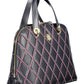 Elegant Blue Two-Handle Shoulder Bag