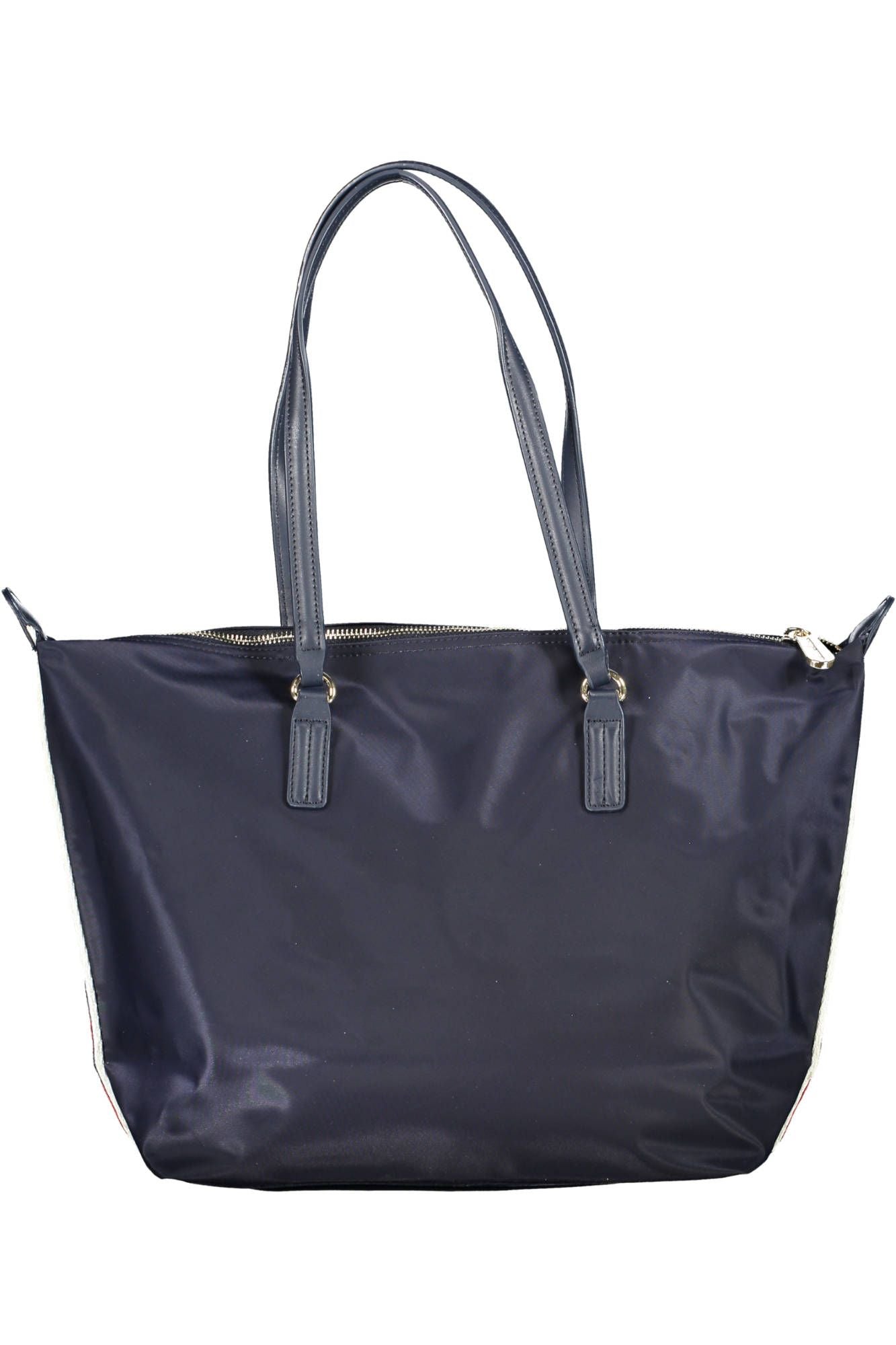 Chic Blue Recycled Nylon Zip Handbag