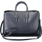 Chic Blue Two-Handle Shoulder Strap Bag