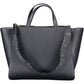Elegant Blue Handbag with Removable Strap