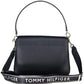 Elegant Blue Shoulder Bag with Contrasting Details