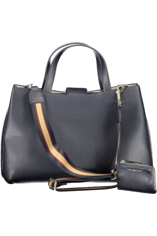 Elegant Two-Compartment Handbag with Logo